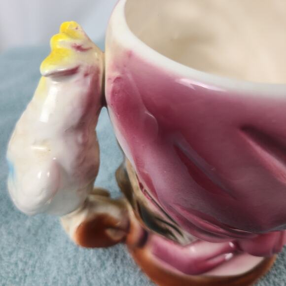 Vintage One Eyed Pirate Buccaneer Toby Style Mug With Parrot‎ Handle Japan - Picture 7 of 9